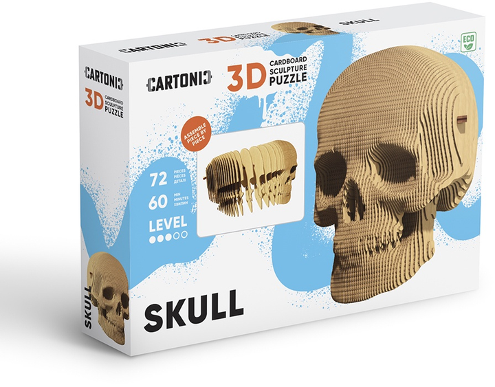 3D пазл-конструктор Cartonic 3D Puzzle Skull Картонний (4820191132948) - зображення 10