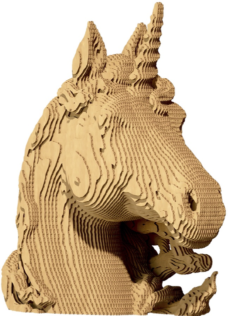 3D пазл-конструктор Cartonic 3D Puzzle Unicorn Картонний (4820191133105) - зображення 3