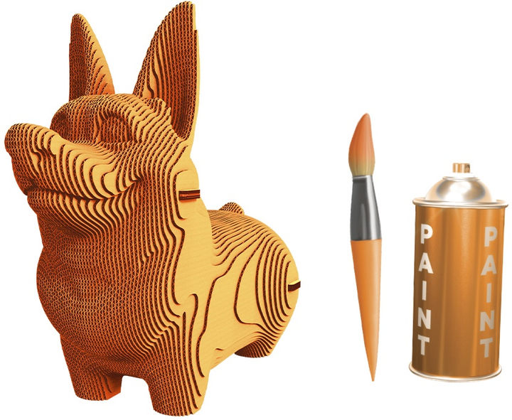 Puzzle 3D - konstruktor Cartonic 3D Puzzle Corgi Kartonowy (4820191132986) - obraz 8