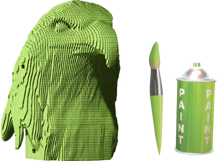 Puzzle 3D - konstruktor Cartonic 3D Puzzle Eagle Orzeł Kartonowy (4820191133129) - obraz 8