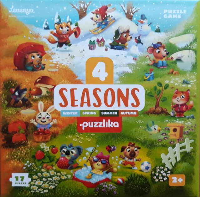 Розвивальний пазл Puzzlika 4 сезони 17 елементів (15238) (4823056515238) - зображення 1