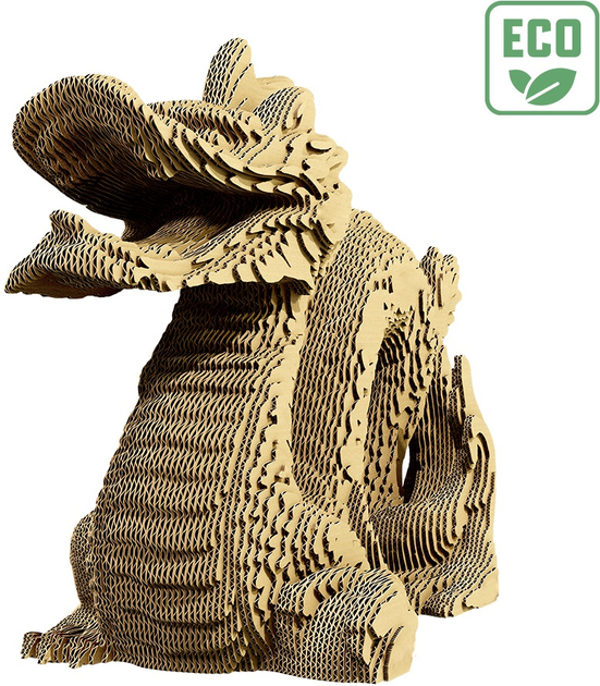 3D пазл-конструктор Cartonic 3D Puzzle Dragon Картонний (4820191133266) - зображення 3