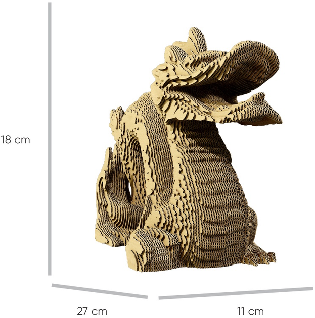 3D пазл-конструктор Cartonic 3D Puzzle Dragon Картонний (4820191133266) - зображення 5