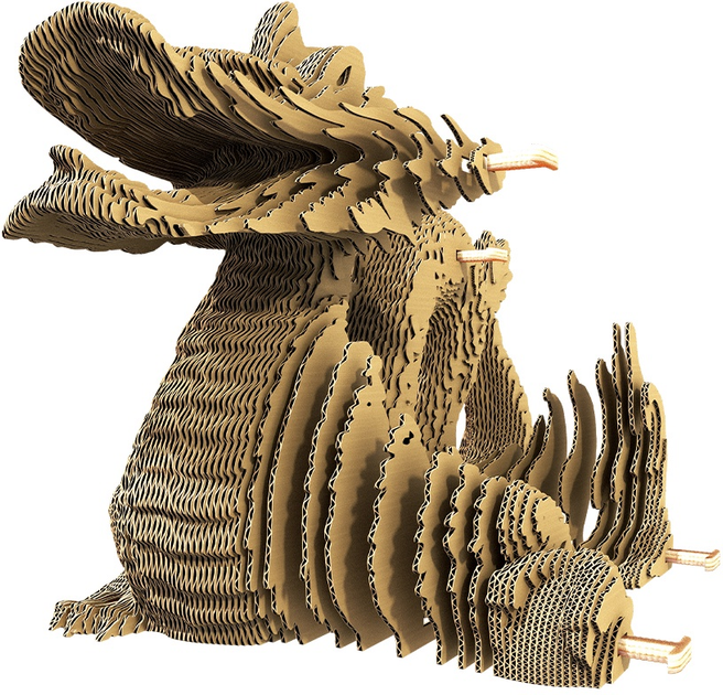 3D пазл-конструктор Cartonic 3D Puzzle Dragon Картонний (4820191133266) - зображення 6