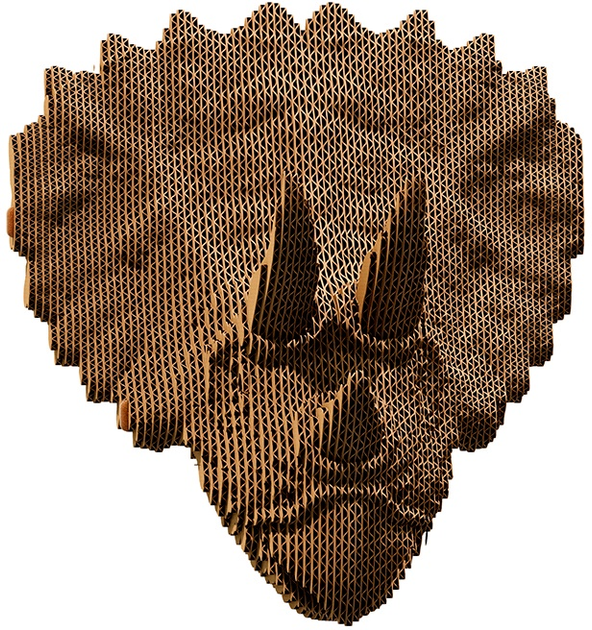 3D пазл-конструктор настінний Cartonic 3D Puzzle Triceratops Картонний (4820191133761) - зображення 4