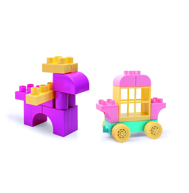 Klocki konstrukcyjne Wader Kids Blocks 50 elementów różowy (5900694412972) - obraz 8
