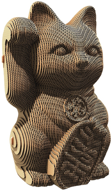 3D пазл-конструктор Cartonic 3D Puzzle Lucky cat Картонний (4820191133884) - зображення 2