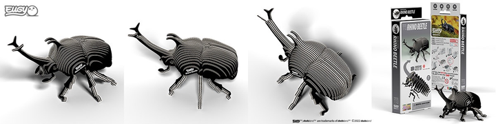 Model 3D do składania Eugy Zoo Żuk nosorożec (9421036940343) - obraz 5
