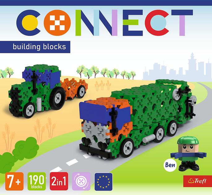 Конструктор Trefl Connect 2в1 190 деталей (5900511619751) - зображення 6