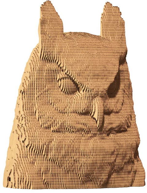 Puzzle 3D - konstruktor Cartonic 3D Puzzle Owl Sowa Kartonowy (4820191133273) - obraz 5