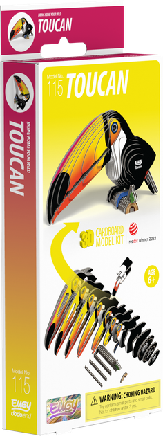 Model 3D do składania Eugy Zoo Tukan (9421036940367) - obraz 7