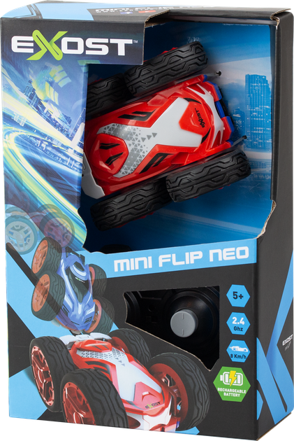 Samochód Silverlit Exost Mini Flip Neo 1:34 zdalnie sterowany 2,4 GHz Czerwony (4891813202905) - obraz 9