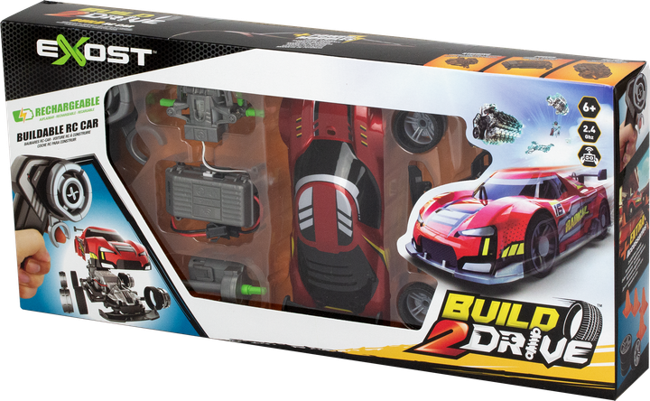 Zestaw do zabawy Silverlit Exost Build 2 Drive Radical Racer zdalnie sterowany 2,4 GHz Czerwony (4891813207016) - obraz 8