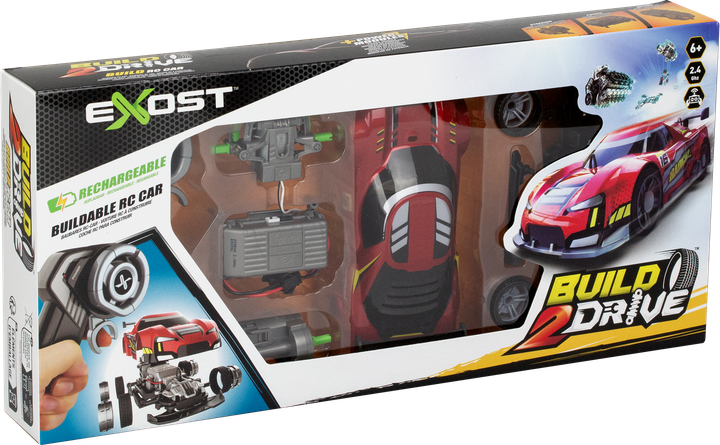 Zestaw do zabawy Silverlit Exost Build 2 Drive Radical Racer zdalnie sterowany 2,4 GHz Czerwony (4891813207016) - obraz 9