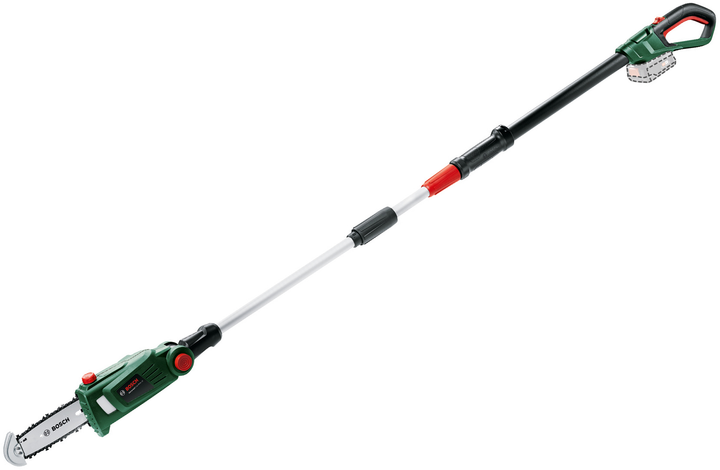 Акумуляторний телескопічний секатор Bosch UniversalChainPole 18 + мастило для бензопил 60 мл + 1 пильний ланцюг 20 см (3165140888110) - зображення 1
