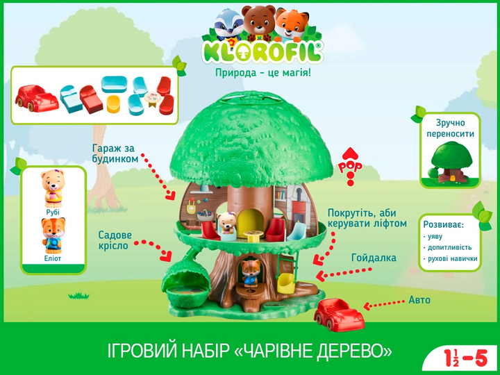 Ігровий набір Klorofil Чарівне дерево (3380987002004) - зображення 2