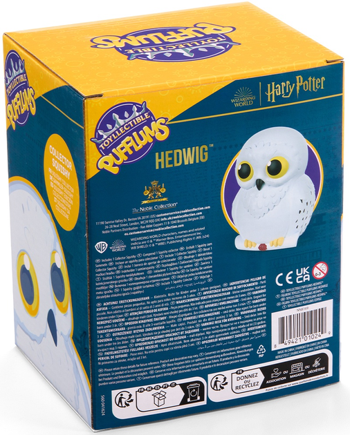 Zabawka antystresowa The Noble Collection Harry Potter Hedwig - Pufflums squish (Harry Potter) 18,5 cm (849421010249) - obraz 6