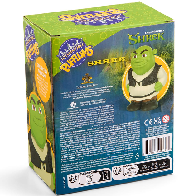 Іграшка антистрес The Noble Collection Disney Shrek Pufflums сквіш Шрек 18.5 см (849421010393) - зображення 8