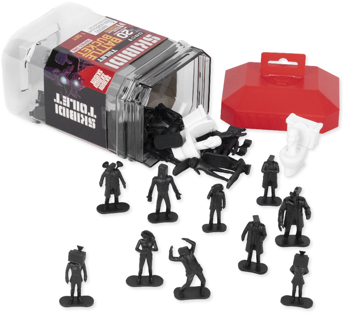 Zestaw kolekcjonerskich figurek Skibidi Toilet Battle Bucket (1350) (810054666974) - obraz 3