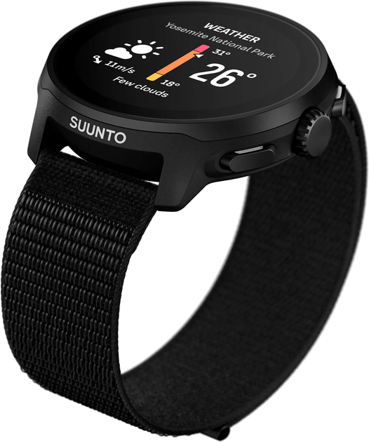 Смарт-годинник Suunto Run All Black W/Textile Strap (6417084212603) - зображення 5