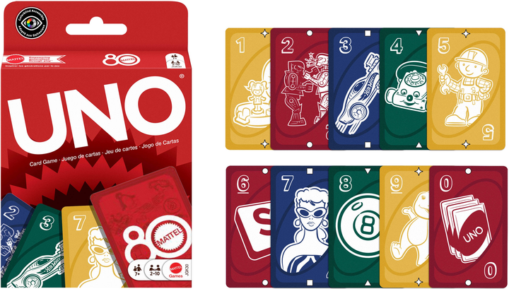 Карткова гра UNO 80-річчя Mattel (194735315994) - зображення 1