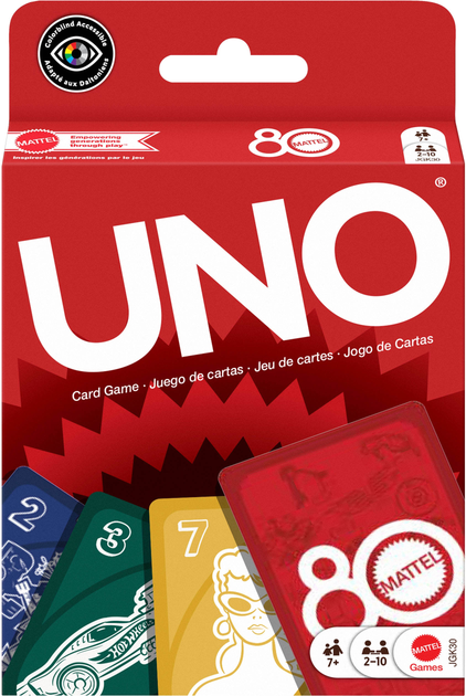 Карткова гра UNO 80-річчя Mattel (194735315994) - зображення 3