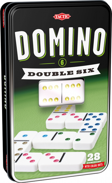 Gra planszowa Tactic Domino (53913) (6416739539133) - obraz 1
