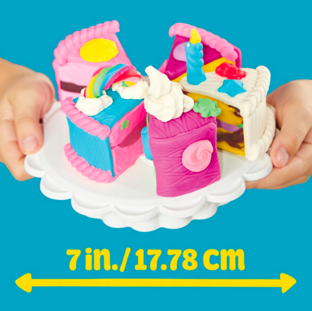 Набір для творчості Hasbro Play-Doh Super Slice Cake G0497 (5010996308528) - зображення 11