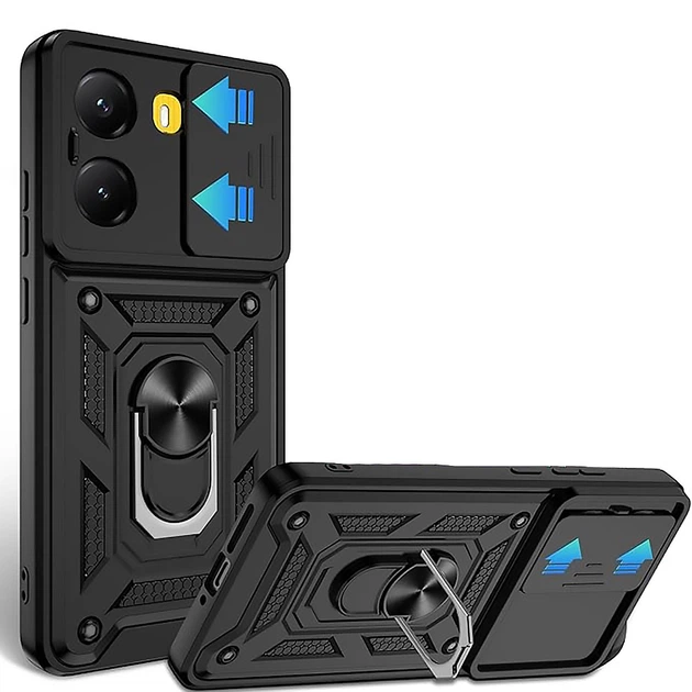 Чехол накладка Ricco Camera Sliding для Xiaomi Poco X7 Pro / Redmi Turbo 4 black - Фото 1 Чехол накладка Ricco Camera Sliding для Xiaomi Poco X7 Pro / Redmi Turbo 4 black - изображение 1