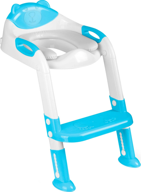 Накладка на сидіння туалету з драбинкою Ricokids Ведмедик 729200 Синя (5903890613822) - зображення 1