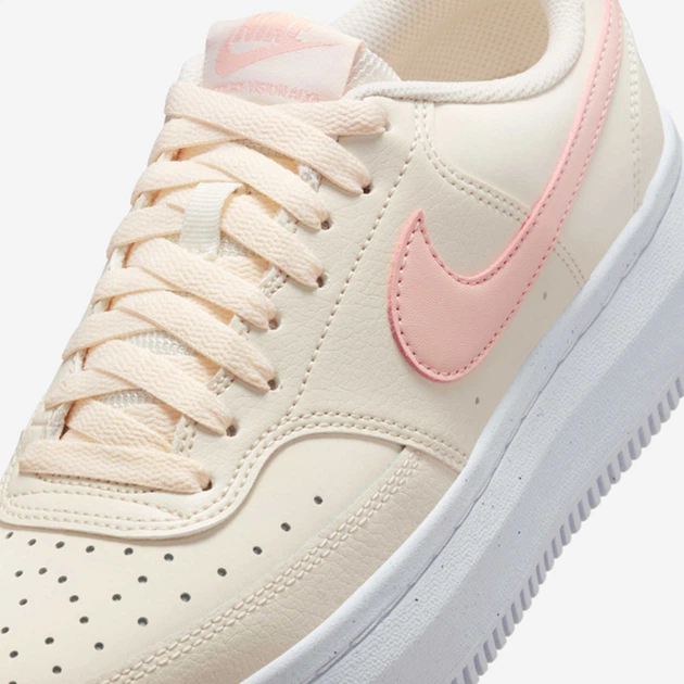 Женские кеды низкие Nike Court Vision Alta DZ5394-108 36.5 (6US) 23 см Pale Ivory/Washed Coral-White (198482099862) - изображение 7