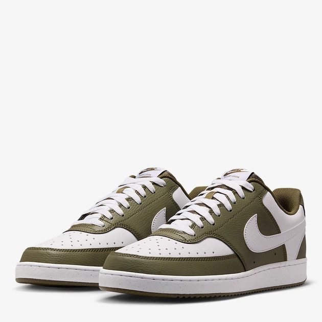 Чоловічі кеди низькі Nike Court Vision Lo HM9862-201 42.5 (9US) 27 см Medium Olive/White (198482350321) - зображення 3