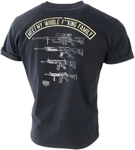 Футболка Dobermans Aggressive Gun Family TS306ABK XL - зображення 2