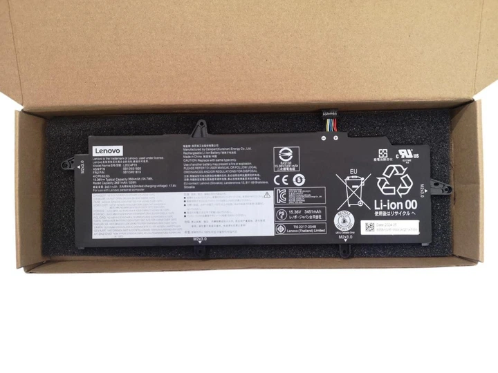 Аккумулятор для ноутбука Lenovo ThinkPad X13 Gen2, Gen3, L20C4P74, L20C3P72, L20D3P72, L20M4P73, L20L4P73, L20C4P73, L20D4P73 3564mah 54.7Wh ORIGINAL - изображение 2