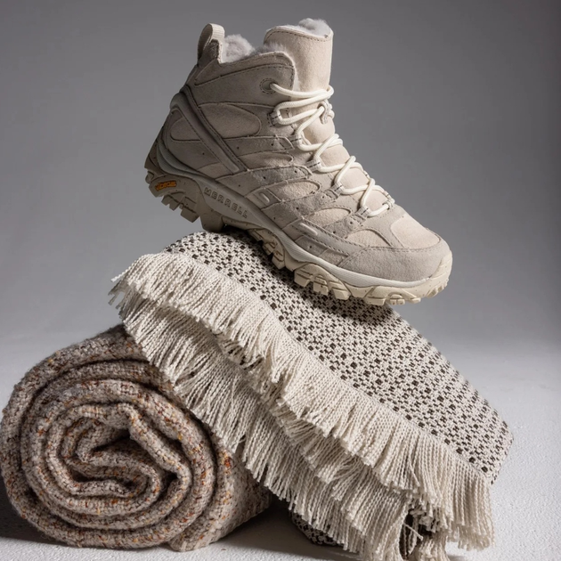 Zimowe trzewiki damskie ocieplane Merrell Moab 2 Decon Mid Cozy Luxe SE J008808 40.5 (7UK) 26.5 cm Beżowe (195021244165) - obraz 8
