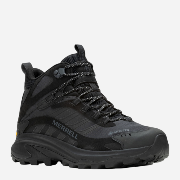 Buty trekkingowe męskie Gore-tex Merrell Moab Speed 2 Mid GTX J037501 46.5 (11.5UK) 30 cm Czarne (195019752870) - obraz 2
