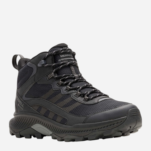 Buty trekkingowe męskie z Gore-tex Merrell Speed Strike 2 Mid GTX J037817 41 (7UK) 25.5 cm Czarne (195020348918) - obraz 2
