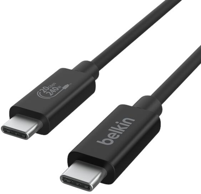 Kabel Belkin Connect USB 4 240W + 20 Gbps 2 m Black (INZ004BT2MBK) - obraz 1