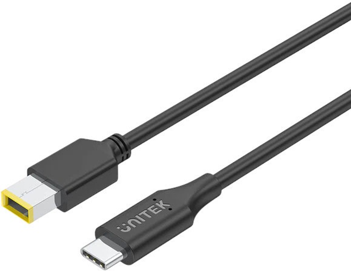 Кабель Unitek USB-C - DC Jack 11 x 4.5 мм для Lenovo 65W 1.8 м Black (C14115BK-1.8M) - зображення 1
