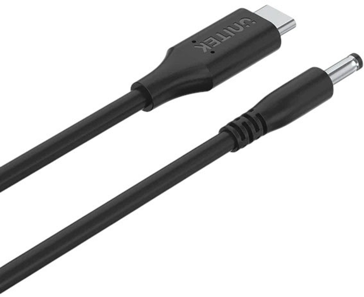 Кабель Unitek USB-C - DC Jack 4.0 x 1.7 мм для Lenovo 65W 1.8 м Black (C14118BK-1.8M) - зображення 1