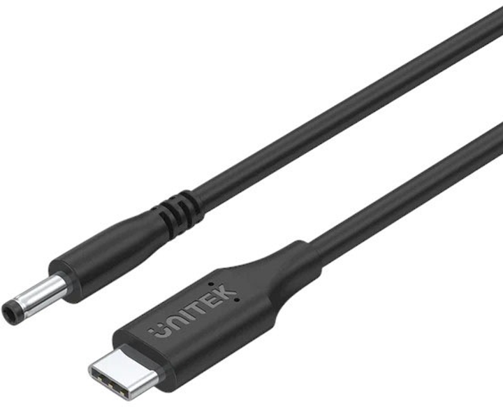 Кабель Unitek USB-C - DC Jack 4.0 x 1.7 мм для Lenovo 65W 1.8 м Black (C14118BK-1.8M) - зображення 2