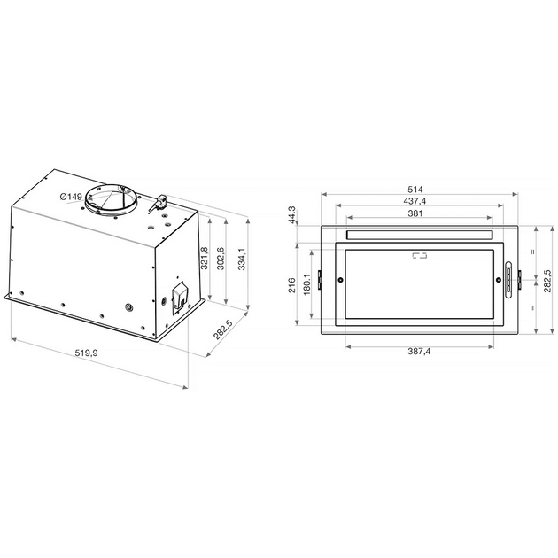 Вытяжка Whirlpool WCT3 63F LTK - Фото 4 Вытяжка Whirlpool WCT3 63F LTK - изображение 4