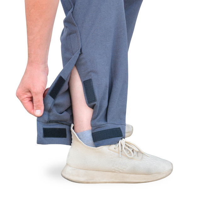 Адаптивные штаны Кіраса легкие трикотаж темно серый one size 4228 - изображение 4