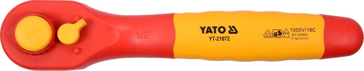 Izolowana grzechotka YATO 1/2 250 mm VDE (YT-21072) - obraz 2