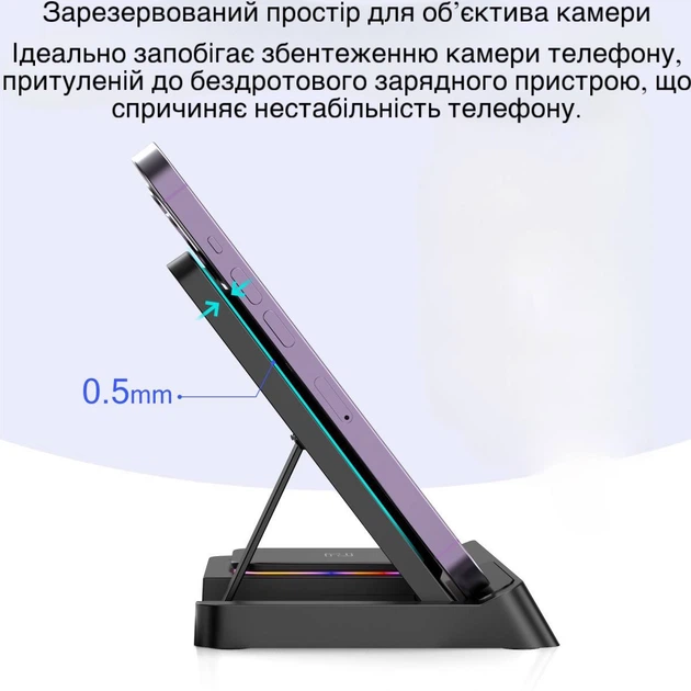 Док станция беспроводная зарядка Qi Fast Wireless Charger OW-27 15W, Watch/AirPods/Phone 4в1 - изображение 2