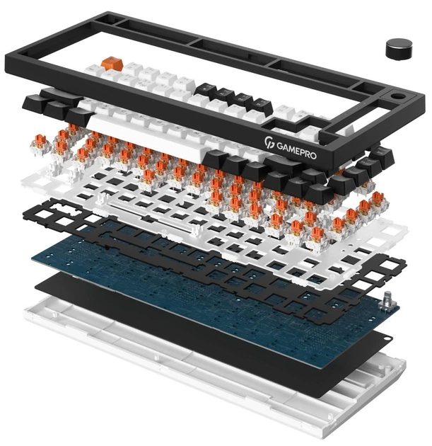 Клавиатура GamePro Asgard Valhalla 75% Exploded QLAB Orange
