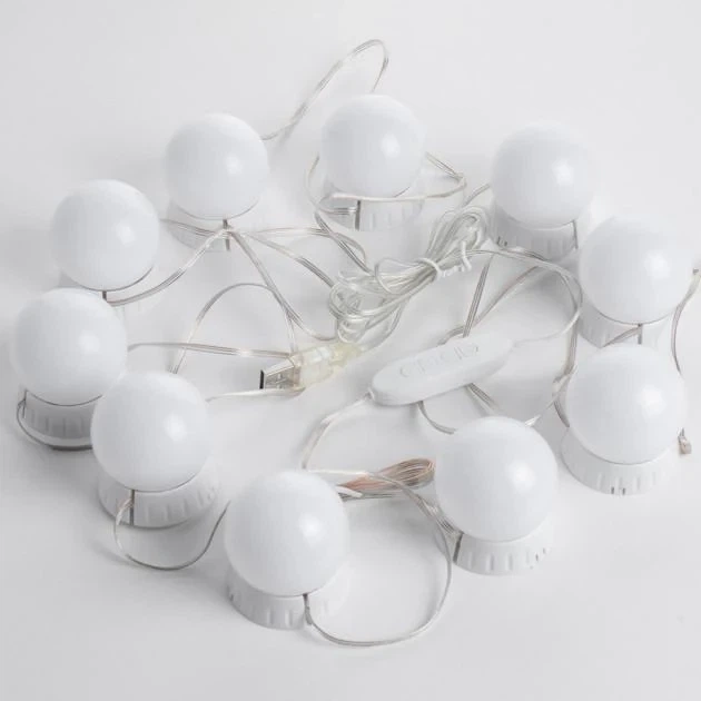 Подсветка для гримерного зеркала для макияжа Mirror lights-meet different 10 LED лампочек - изображение 3