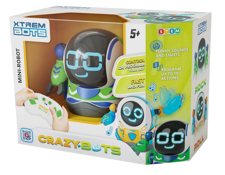 Robot zdalnie sterowany Xtrem Bots Crazy Bots Rock (3803237) (8436598032376) - obraz 1