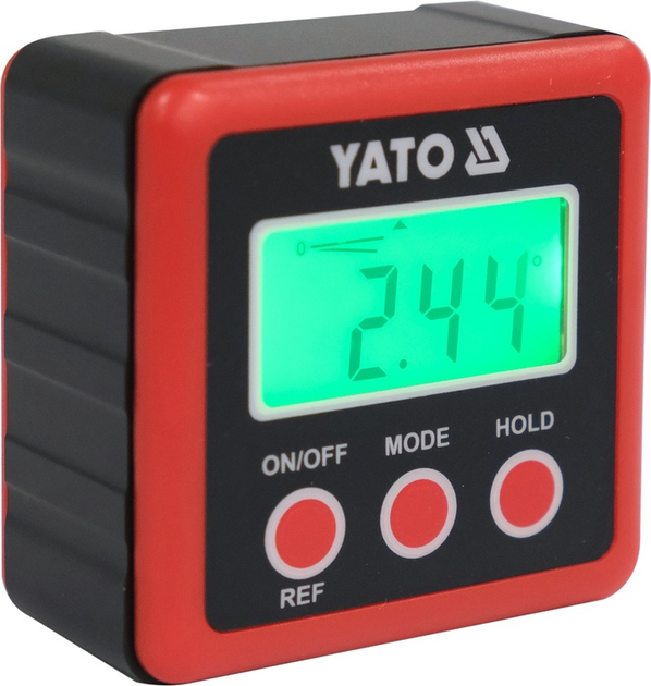 Кутомір електронний YATO діапазон 4х 0-90° з живленням від 2 батарейок 1.5 В тип ААА (YT-71000) - зображення 2