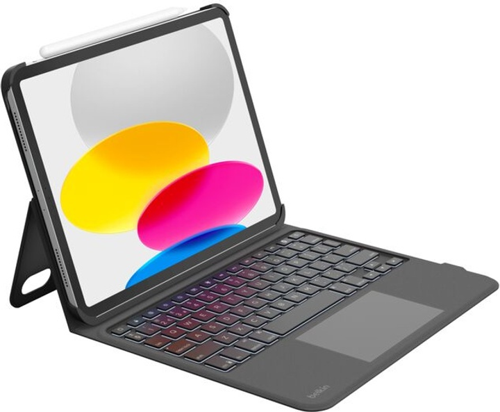 Обкладинка-клавиатура Belkin Everyday Keyboard Case with Cradle for Apple iPad 10.9" (10th Gen) Black (BBZ001DU-V3) - зображення 1